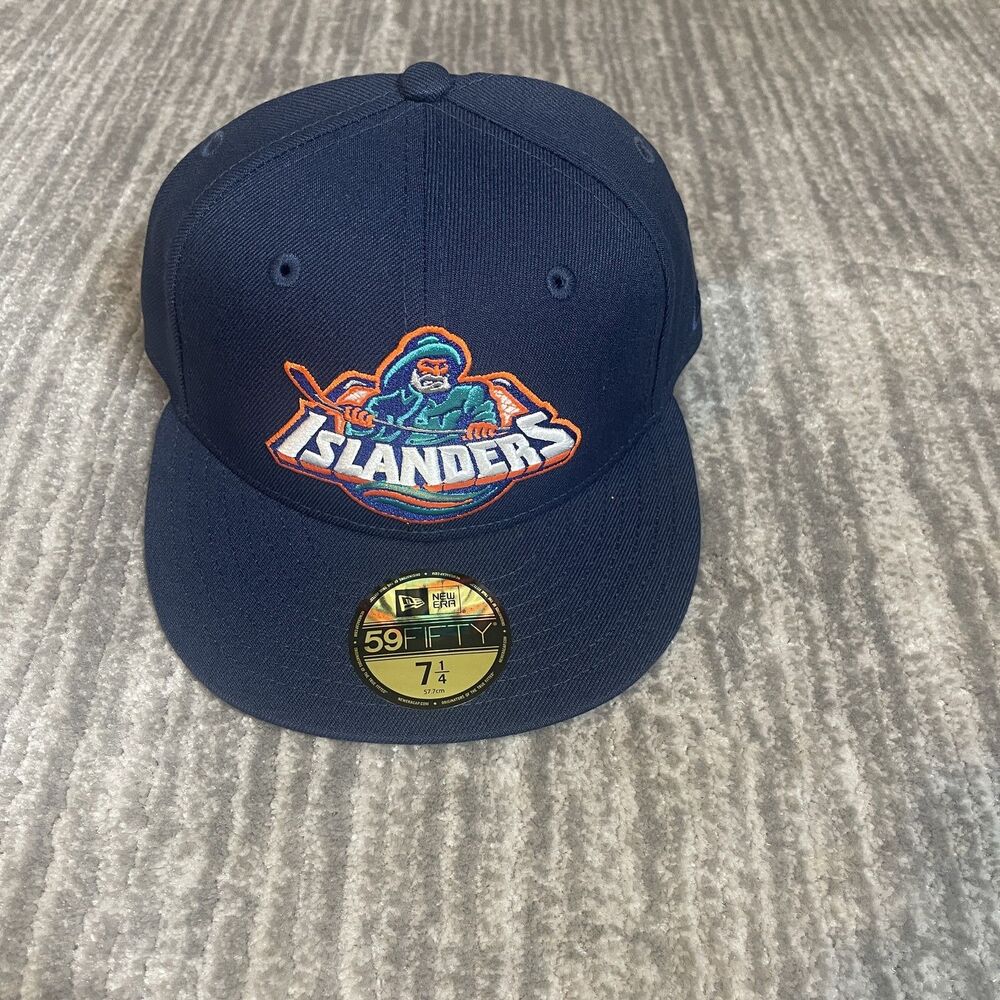 New York Islanders Hat Cap Fitted 7 1/4 Blue Fisherman Hat Club 59FIFTY New Era